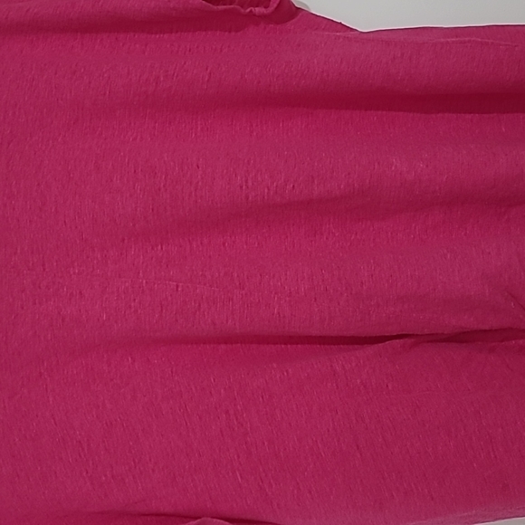 RACHEL Rachel Roy 100% Linen Twist Front Pink Tshirt - Picture 4 of 8